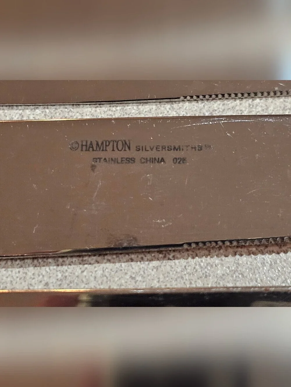 Hampton Silversmiths 026 Silverware 40 Piece Lot Stainless Rivet Accent Satin
